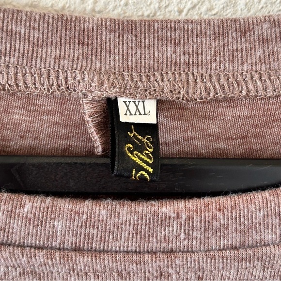 LYDFS A-line Laced Hem Round Neck Long Sleeve Shirt Women Sz XXL - Picture 6 of 8